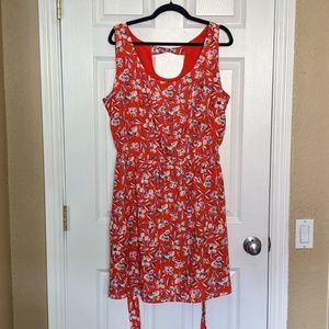 Gap Keyhole Back Dress with Waist Tie